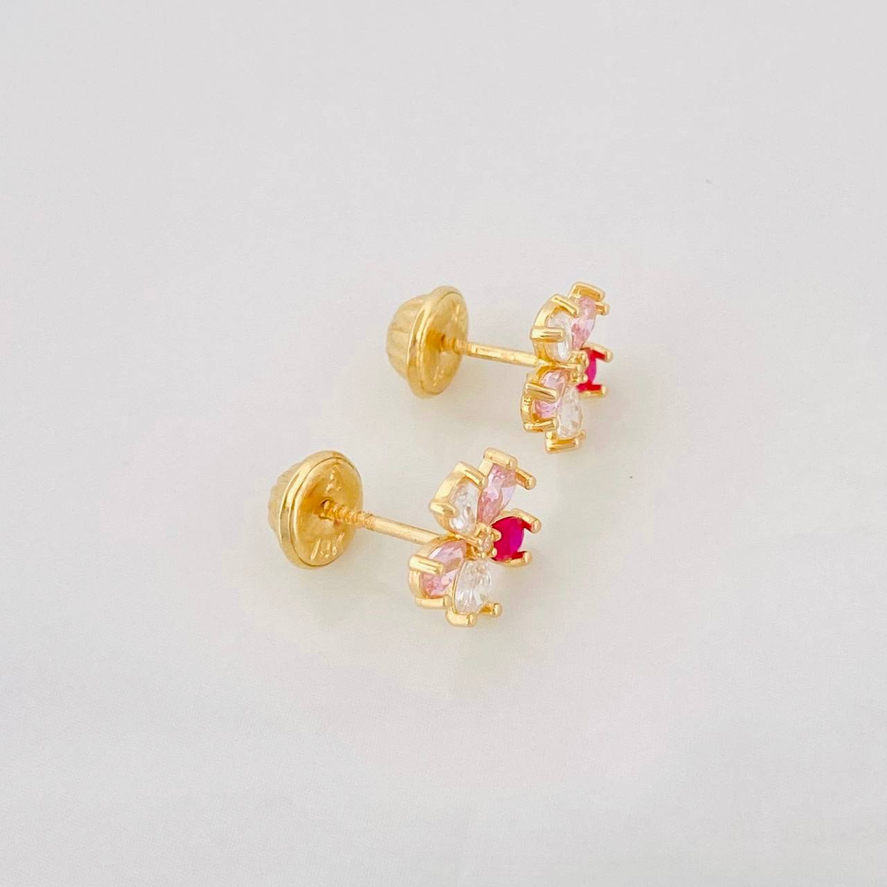 Topos Flor 1g / 7.9mm Oro Amarillo 18K