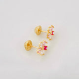 Topos Flor 1g / 7.9mm Oro Amarillo 18K