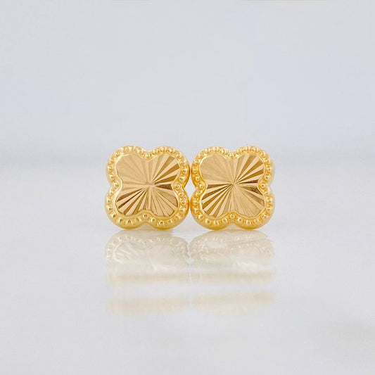 Topos Trebol 0.95g / 8.2mm Oro Amarillo 18K