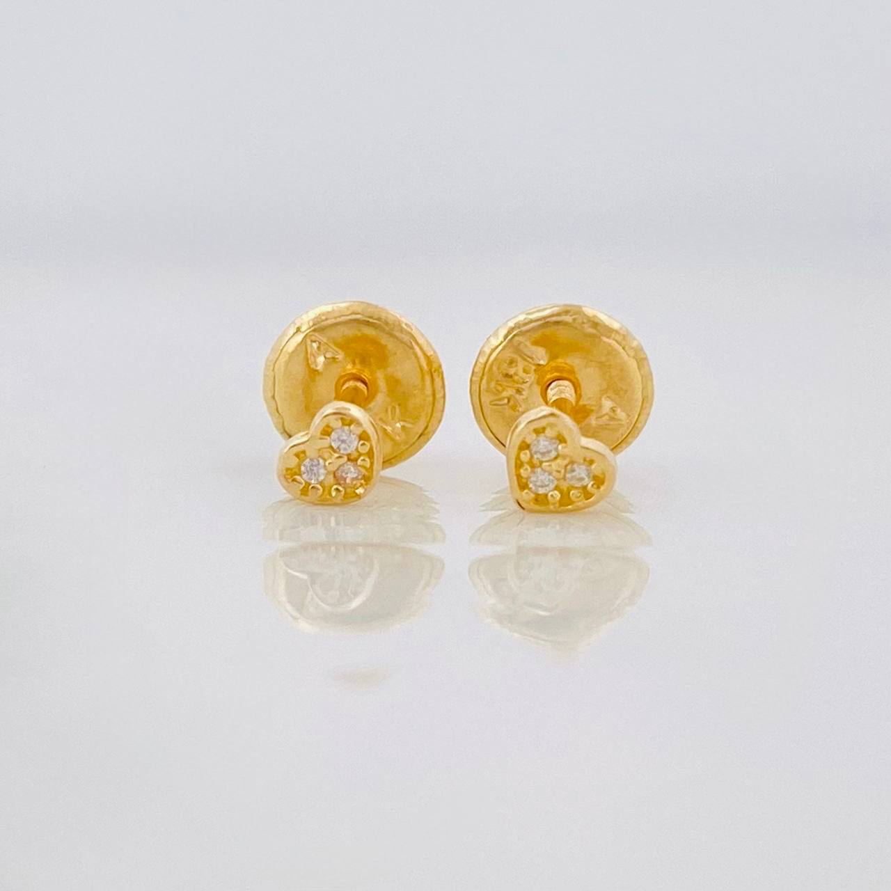 Topos Corazón Tupido 0.45g / 3mm Oro Amarillo 18K