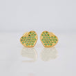 Topos Corazón Tupido 0.95g / 7.3mm Oro Amarillo 18K