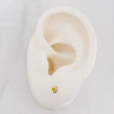 Topos Corazon 0.45g / 3mm Oro Amarillo 18K