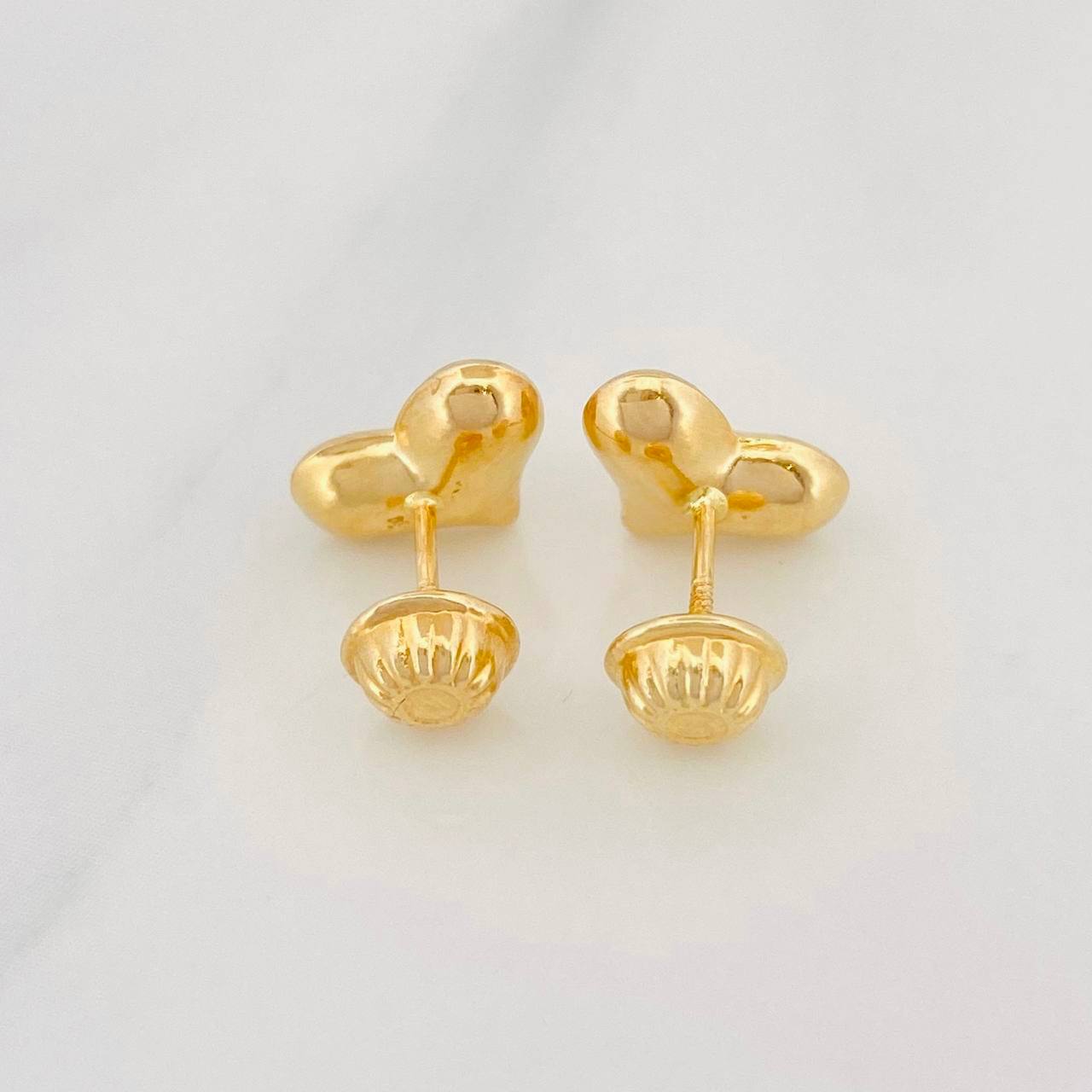 Topos Corazón 0.95g / 10mm Oro Amarillo 18K