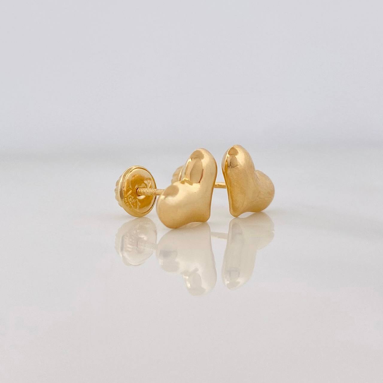 Topos Corazón 0.95g / 10mm Oro Amarillo 18K