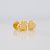 Topos Corazon 0.6g / 6.4mm Oro Amarillo 18K