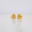 Topos Corazón Diamantado 0.65g / 7mm Oro Amarillo 18K