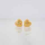 Topos Corazon 0.6g / 6.4mm Oro Amarillo 18K