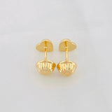 Topos Corazón Punteados 0.5g / 5mm Oro Amarillo 18K