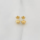 Topos Estrella 0.4g / 3.9mm Oro Amarillo 18K