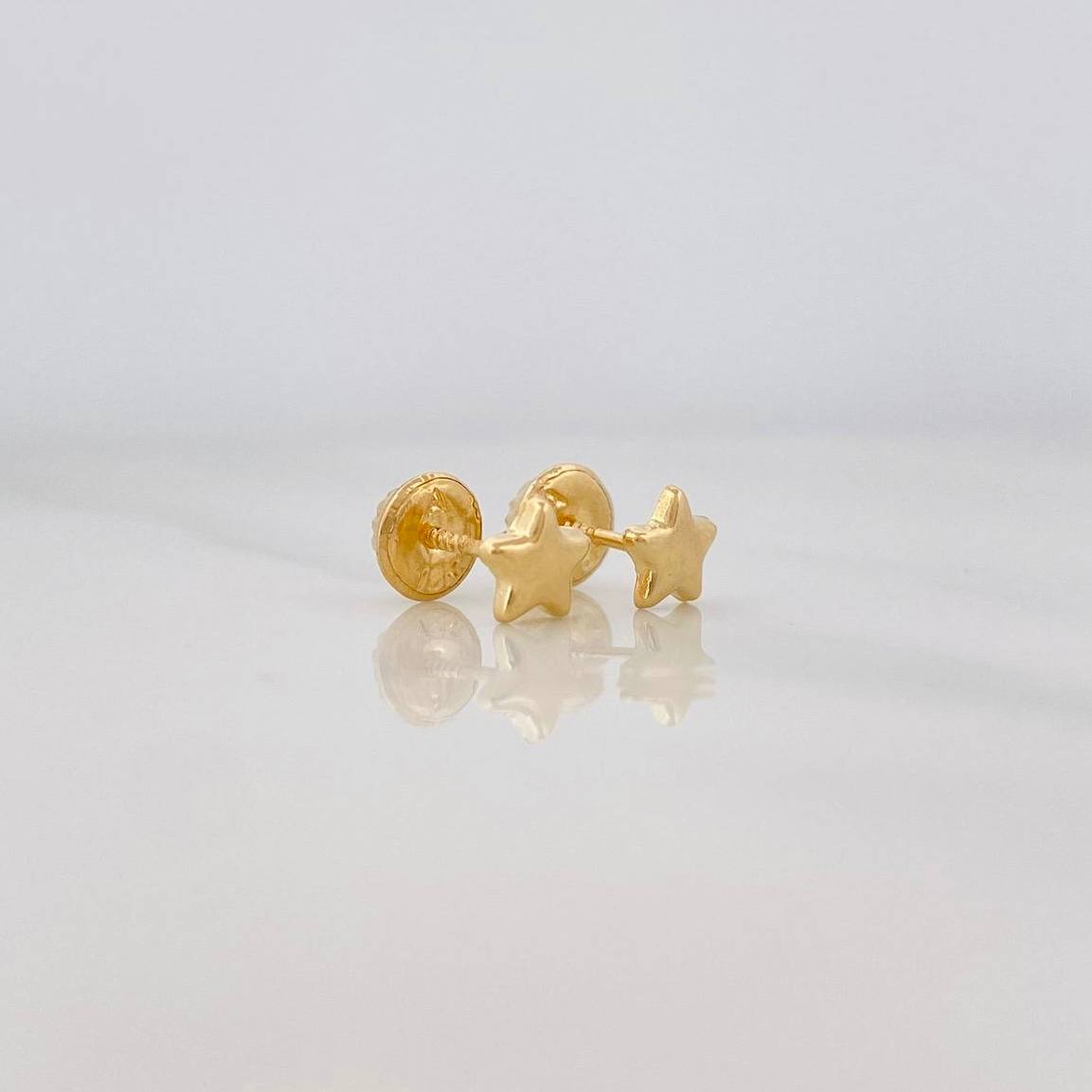 Topos Estrella 0.4g / 3.9mm Oro Amarillo 18K