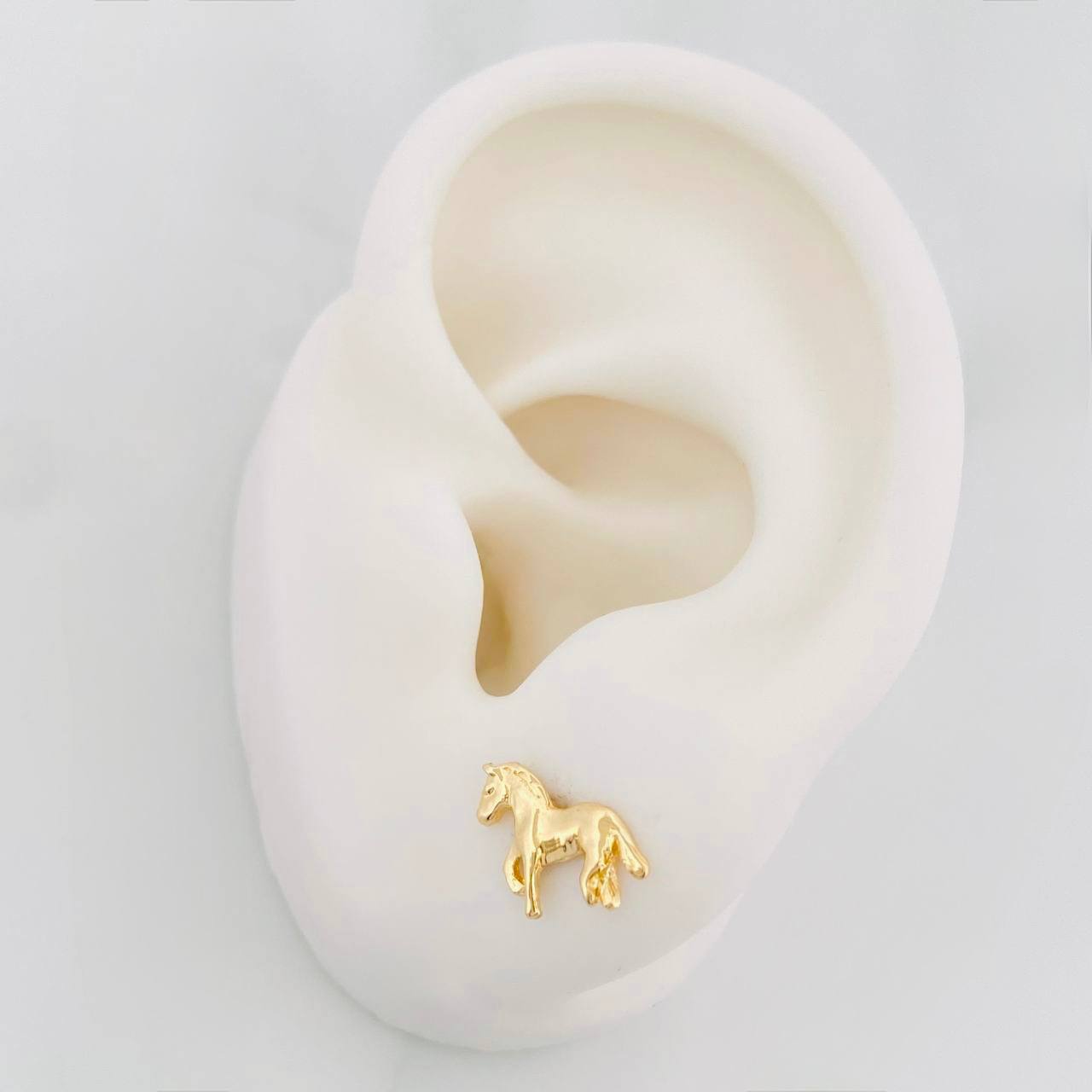 Topos Caballos 1.15g / 8.6mm Oro Amarillo 18K