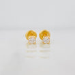 Topos Cuatro Garras 0.6g / 3.1mm Oro Amarillo 18K