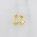 Topos Cuatro Garras 0.6g / 3.1mm Oro Amarillo 18K