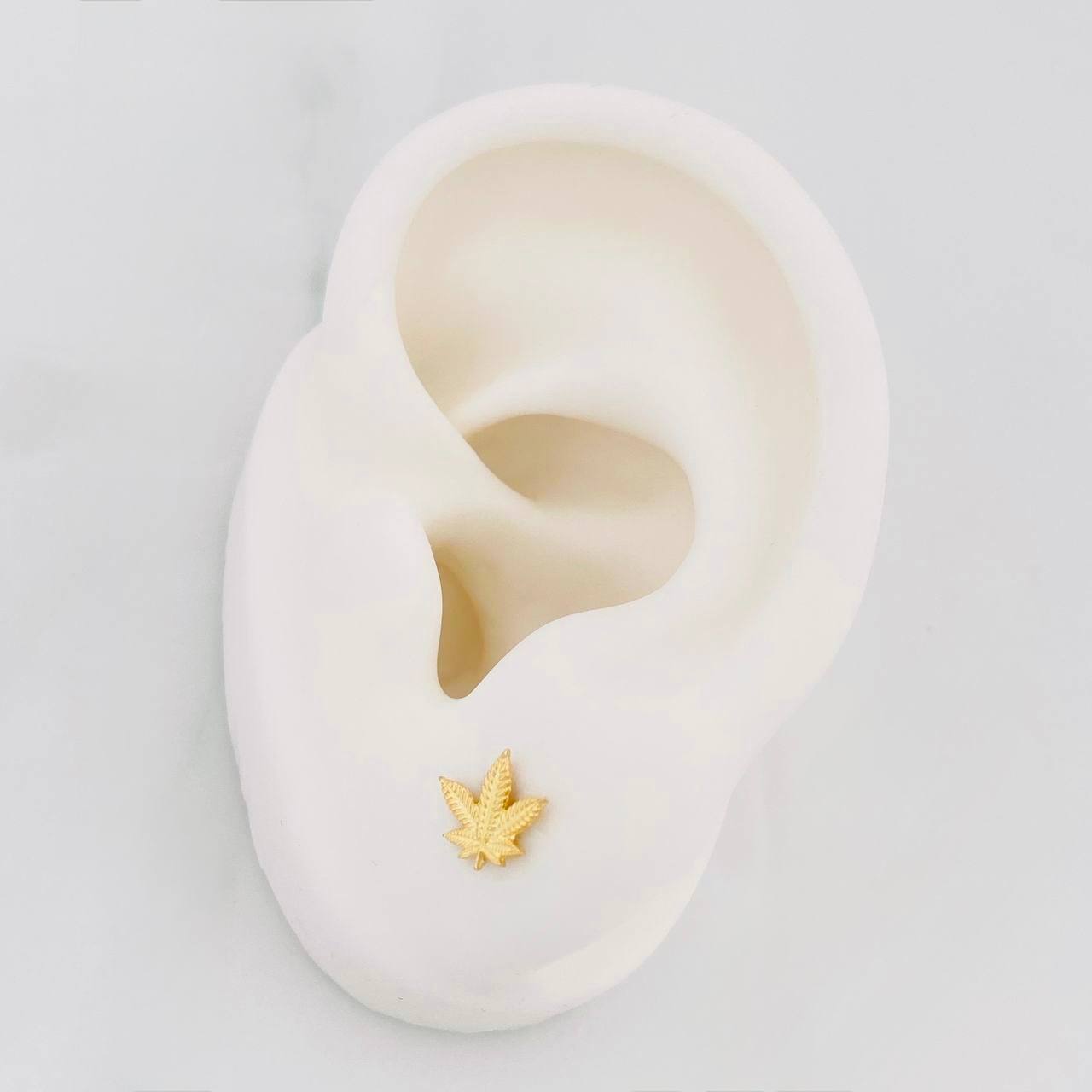 Topos Hojas 0.85g / 6.4mm Oro Amarillo 18K