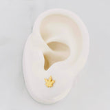 Topos Hojas 0.85g / 6.4mm Oro Amarillo 18K