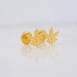 Topos Hojas 0.85g / 6.4mm Oro Amarillo 18K