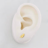 Topos Hojas 0.7g / 3.1mm Oro Amarillo 18K