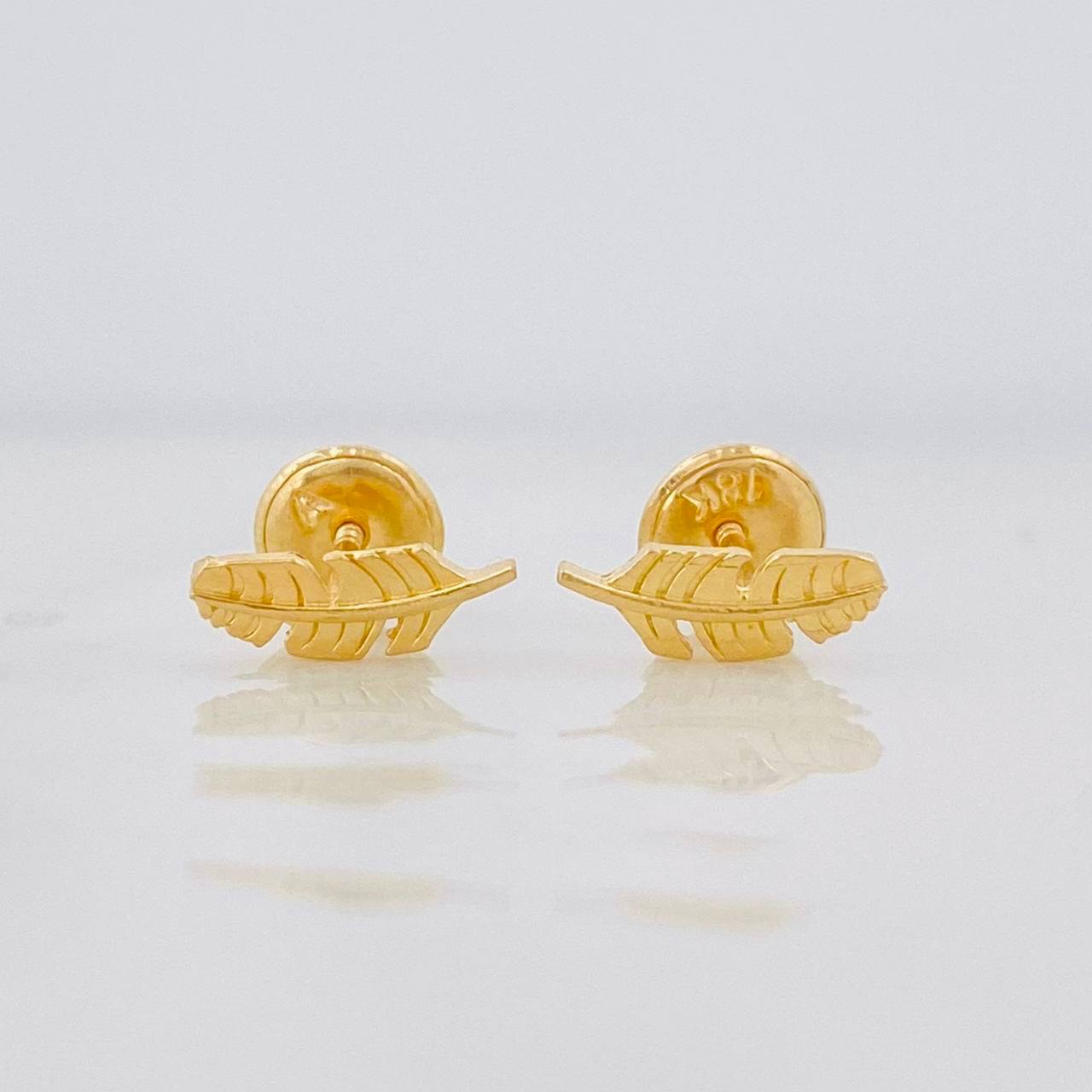 Topos Hojas 0.7g / 3.1mm Oro Amarillo 18K