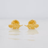 Topos Hojas 0.7g / 3.3mm Oro Amarillo 18K