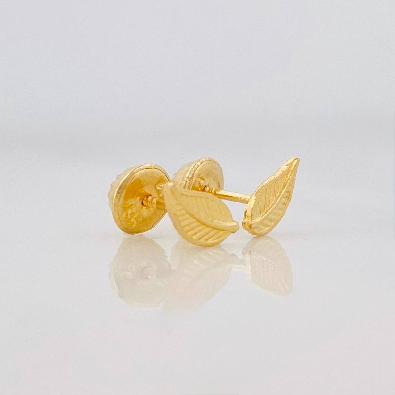 Topos Hoja 2.25g / 3.7mm Oro Amarillo 18K