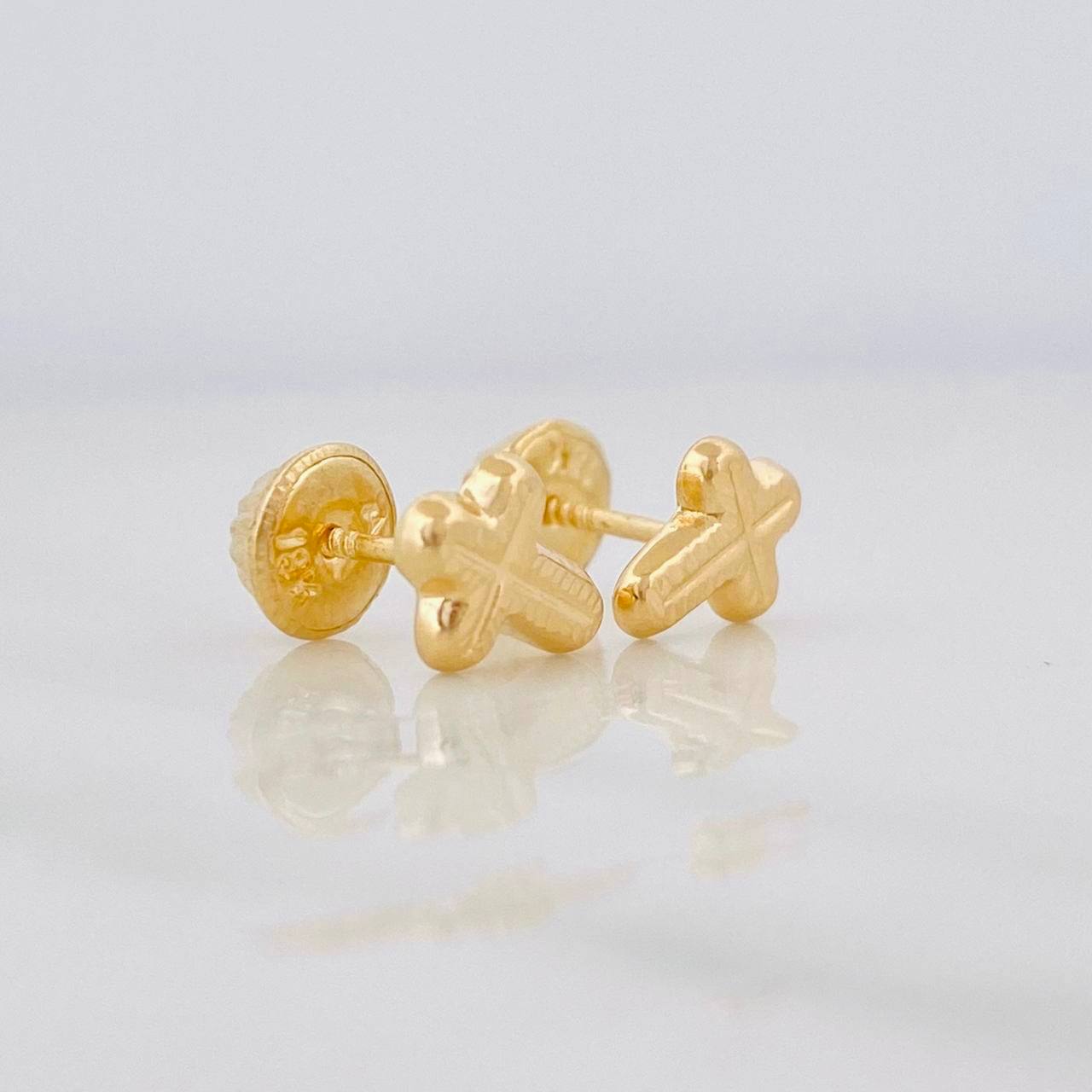 Topos Cruz 0.6g / 5.8mm Oro Amarillo 18K