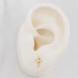 Topos Cruz 0.65g / 6.5mm Oro Amarillo 18K