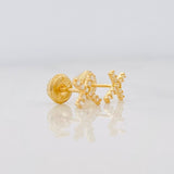 Topos Cruz 0.65g / 6.4mm Oro Amarillo 18K