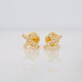 Topos Cruz 0.65g / 6.5mm Oro Amarillo 18K