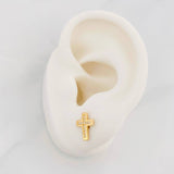 Topos Cruz 1.2g / 7.7mm Oro Amarillo 18K