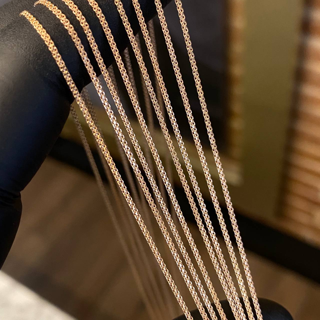 Cadena China 1.6gr / 50cm / 1mm Oro Rosa +1