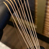 Cadena China 1.6gr / 50cm / 1mm Oro Rosa +1