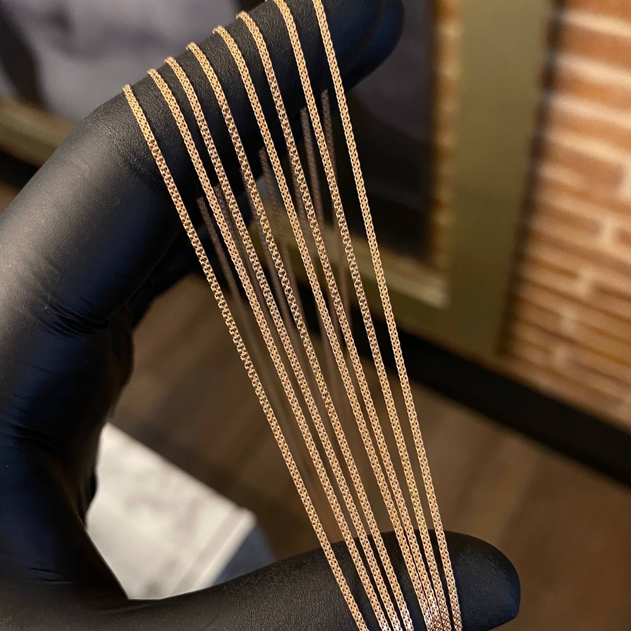 Cadena China 1.6gr / 50cm / 1mm Oro Rosa +1