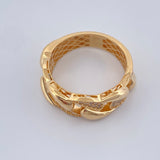 Anillo Cubano 5.7gr / T7 3/4 / Oro Amarillo 18K +