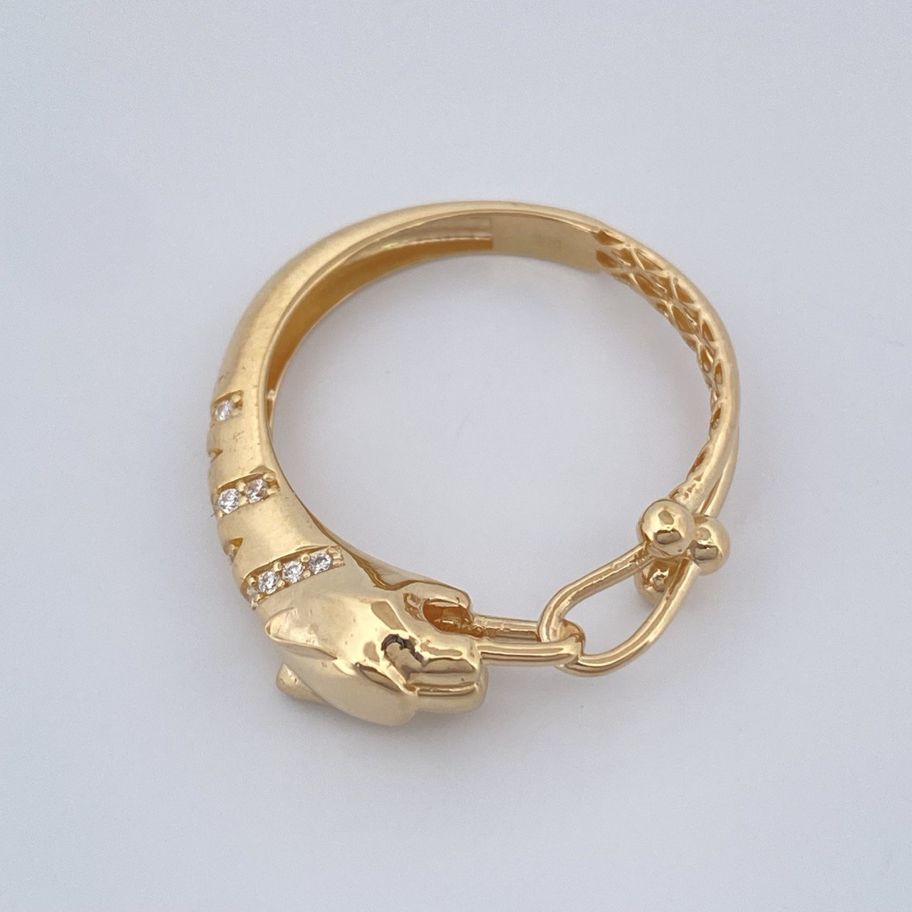 Anillo Pantera 3.75gr / T9 1/2 / Oro Amarillo 18K +