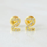 Topos Letra Z 0.7gr / Oro Amarillo 18K