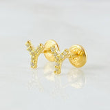 Topos Letra Y 0.75gr / 5mm Oro Amarillo 18K