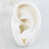 Topos Letra Y 0.7gr / 5mm Oro Amarillo 18K *