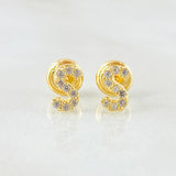 Topos Letra S 0.75gr / 3.9mm Oro Amarillo 18K *