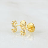 Topos Letra S 0.75gr / Oro Amarillo 18K