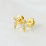 Topos Letra T 0.65gr / 3mm Oro Amarillo 18K