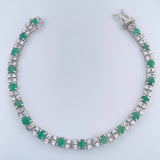 Pulso Tipo Tennis Morralla 10.75gr / 16cm / 4.27mm Plata 925 %