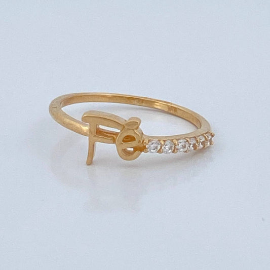 Anillo Fe 1.35gr / T4 1/2 / Oro Amarillo 18K %