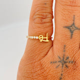 Anillo Fe 1.35gr / T4 1/2 / Oro Amarillo 18K %