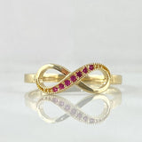 Anillo Infinito Parcial 1.6gr / T7 1/2 / Oro 18K -