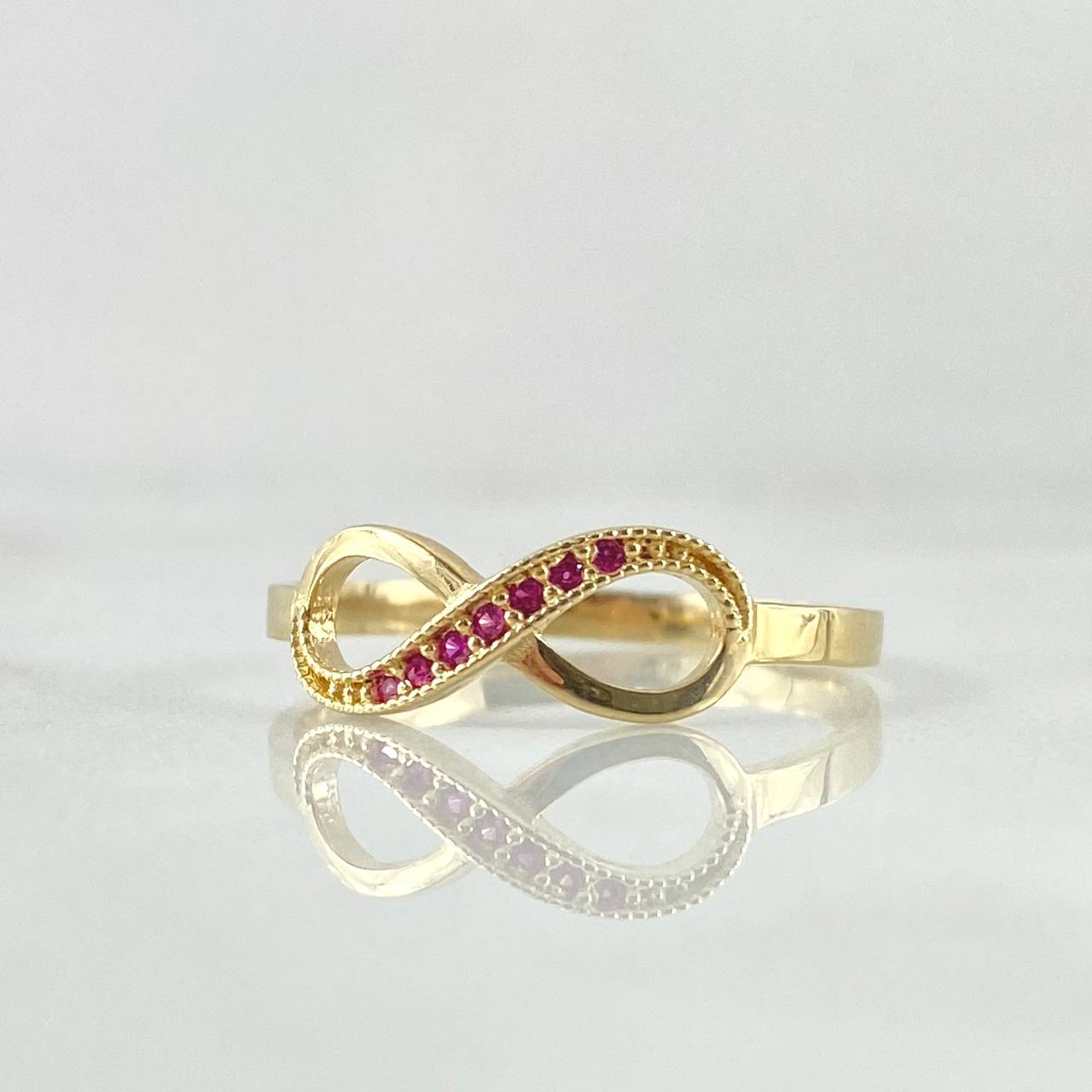 Anillo Infinito Parcial 1.6gr / T7 1/2 / Oro 18K -