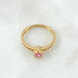 Anillo Solitario Coronado 2.05gr / T6 3/4 / Oro 18K ©