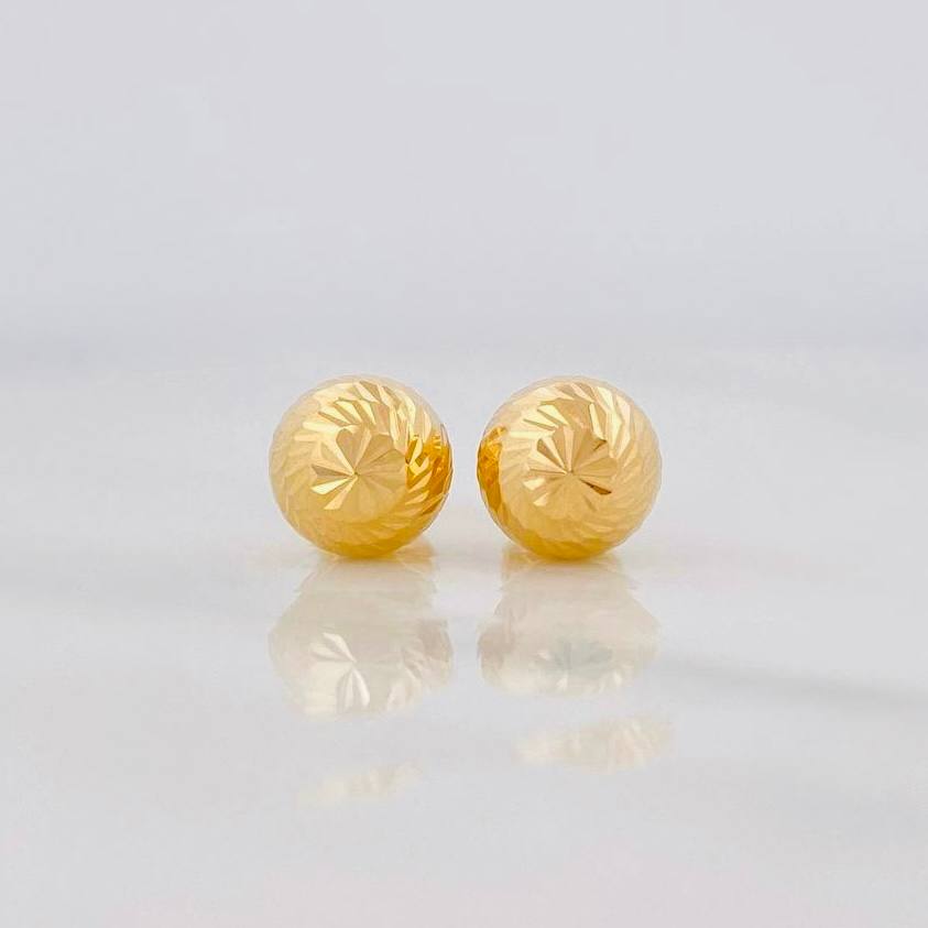 Topos Bola Diamantada 1.1g / 8mm Oro Amarillo 18K