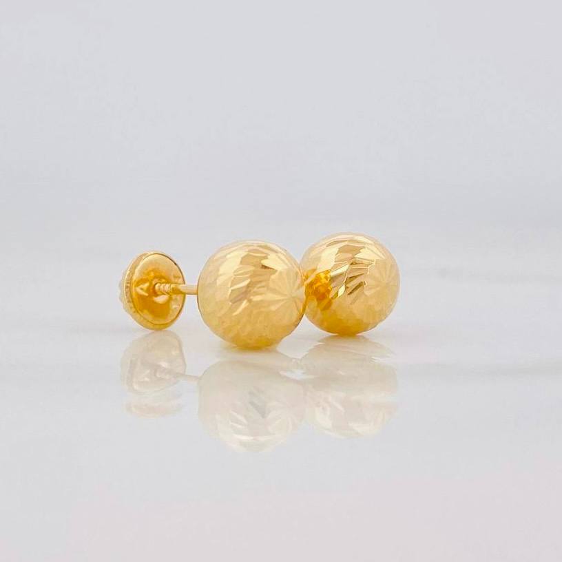 Topos Bola Diamantada 1.1g / 8mm Oro Amarillo 18K