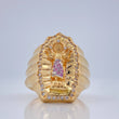 Anillo Divino Niño 14.4gr / T11 / Dos Oros Amarillo Blanco 18K $