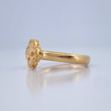 Anillo Trebol 2.1gr / T6 3/4 / Oro Amarillo 18K $